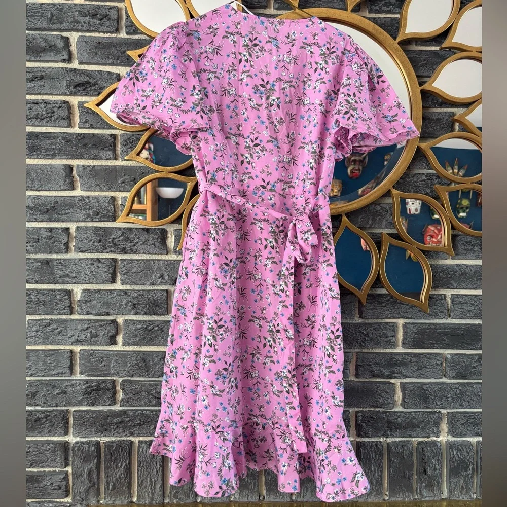 Vero Moda Pink Floral Mini Dress - Picture 5 of 7